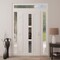 Vdomdoors Front Exterior Prehung Metal-Plastic Door Frosted Glass / MANUX 8112 White Silk / Office Commercial MANUX8112EXD-WS-W14+32+14-H80+16-RH-I - alternate 3