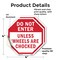Signmission Do Not Enter Unless Wheels Are Choc, 4 inch X 4 inch, Vinyl Decal, 2PK OC-D-2PACK-4-39 - alternate 4