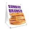 Signmission Sunday Brunch, 36 Inch x 24 Inch A-frame Yard Sign, Plastic Sign SBC-2436-Sunday Brunch - alternate 1
