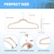 Simple Deluxe HealSmart Velvet Hangers, Space Saving Clothes Hangers, Pink, 50PK HKHANGVELVET50PNK - alternate 7