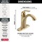 Delta Lahara Single Handle Bathroom Faucet 538-CZMPU-DST - alternate 5