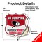 Signmission No Dumping Shield Sign This Property Is, 4 inch X 4 inch, Vinyl Decal, 2PK SHI-D-2PACK-4-393 - alternate 5