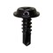 Auveco #8 x 1/2in Phillips Flat Top Washer Head Tapping Screw Black, 100PK 16478 - alternate 1