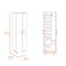 Homeroots White 39in Kitchen Island Set 519055 - alternate 3