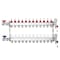 Vevor 12-Branch Radiant Heat Manifold 1/2 in PEX Tubing Floor Heating Manifold Set 7012-25-12-00-NPT - alternate 1