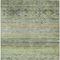 Homeroots 8' X 10' Artichoke Green Blue And Black Floral Washable Indoor Outdoor Area Rug 606173 - alternate 8