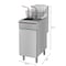 Koolmore 40 lb. Floor Standing Natural Gas Commercial Fryer with 90,000 BTU in Stainless-Steel, ETL Listed KM-FDF40-NG - alternate 8