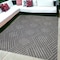 Homeroots 5' X 8' Gray and Blue Geometric Stain Resistant Indoor Outdoor Area Rug 531616 - alternate 1