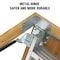Wrightmaster 7 ft. 8 in. to 10 ft. 3 in., 22.5 in. x 54 in. Insulated Aluminum Attic Ladder 350 lb. Load Capacity ZR-160488 - alternate 7