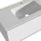 Homeroots 40" White Wood Floating Bathroom Vanity With White Sink And Two Drawers 624120 - alternate 5