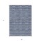 Homeroots 5' X 8' Navy Blue And Denim Blue Striped Washable Indoor Outdoor Area Rug 587909 - alternate 7