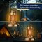 Kings County Tools Oil Lamp 8 in Tall Railroad Lantern with Brass Body & Glass Bulb Decorative Kerosene Lantern GW78A05-14 - alternate 8