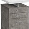 Homeroots 47" White and Gray Computer Desk With Three Drawers 490001 - alternate 4