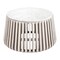 Homeroots 34" White and Natural Genuine Marble and Wood Round Drum Coffee Table 556719 - alternate 9
