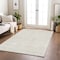 Homeroots 10' X 14' Ivory And Beige Geometric Washable Indoor Outdoor Area Rug 600749 - alternate 8