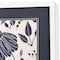 Homeroots Set Of Two Denim Floral White Framed Wall Art, 2PK 649307 - alternate 1