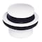 Westbrass 5-1/4in Front Diverter Tub Spout with Tip-Toe Drain and 2-Hole Overflow Trim, Powder Coat White CO531-50 - alternate 5