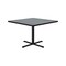 Correll Square Cafe Bistro and Breakroom Pedestal Table, High Pressure Laminate Top, Gray Granite BXT36S-15 - alternate 1