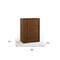 Homeroots 36" Walnut Brown Wood Contemporary Five Drawer Dresser 473073 - alternate 5