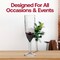 Smarty Had A Party 8 oz. Crystal Disposable Plastic Champagne Flutes (48 Glasses), 48PK 1707-CASE - alternate 7