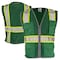 Dome75 Hi-Vis Safety Vest SM/MD Class Non-ANSI/Enhanced Visibility , Zipper 6 Pockets, 2 Mic Tab DV2183 - alternate 1