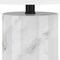 Homeroots 30" White Marble Cylinder Table Lamp With White Drum Shade 546108 - alternate 8