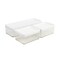 Martha Stewart Grady Set of 3 Clear Plastic Stackable Storage Boxes with White Plastic Lids GS-BA1360-3P-CL-WH-MS - alternate 7