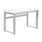 Homeroots Adjustable White and Gray Wood and Metal Sled Computer Desk 490021 - alternate 7