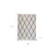 Homeroots 60" X 50" Cream Woven Cotton Geometric Throw Blanket with Fringe 516539 - alternate 4