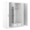 Homeroots Two Piece White Solid and Manufactured Wood Bedroom Set 662345 - alternate 5