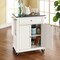 Crosley Compact Granite Top Kitchen Cart KF30024EWH - alternate 6