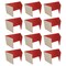 Flipside 12 x 48 Study Carrel Red Corrugated Pack of 12 60049-12 - alternate 6