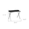 Homeroots 39" Black Wood and Metal X-Shape Computer Desk 568032 - alternate 11