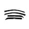 Ventshade Rainguards, Aerodynamic Design, Tape-On, Smoke, Acrylic, Set Of 4 94632 - alternate 1