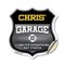 Signmission Chris's Garage I Can Fix Everything But Stupid, 18 Inch X 18 Inch, Vinyl Decal SHI-D-18-490-CHRIS - alternate 1