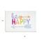 Homeroots 32" White Purple And Green Cotton Be Happy Youthful Bath Rug 634896 - alternate 4