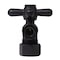 Westbrass Angle Stop, 5/8" OD x 3/8" OD, 1/4-Turn Cross Handle in Matte Black D105BX-62 - alternate 7