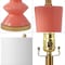 Jonathan Y Ziggy 27" Contemporary Glam Ceramic/Iron LED Table Lamp, Coral/Gold Painting JYL6607B - alternate 8