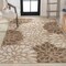 Jonathan Y Zinnia Modern Floral Textured Weave Brown/Cream 9 ft. x 12 ft. Indoor/Outdoor Area Rug SMB110I-9 - alternate 4