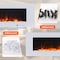 Edendirect 60-in W White Wall mount LED Flat wall Electric Fireplace with Remote Control Included ZR-WM60-WH - alternate 7