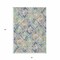 Homeroots 3' X 5' Beige Blue And Green Geometric Washable Indoor Outdoor Area Rug 609118 - alternate 6