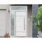 Vdomdoors Steel Door Deux 1705 White Enamel Sidelight and Transom Black Window Stainless Inserts Single Moder DEUX1705EXD-BEM-W36+12 x H80+16-Left-hand Inswing - alternate 5