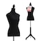 Topmaster Mannequin, Adjustable Height, Durable Foam and Canvas, Wooden Base, Versatile, Black TMMAQTO37 - alternate 1