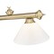 Z-Lite Cordon Heritage Brass 3 Light Billiard 2306-3HBR-PWH - alternate 7