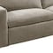 Homeroots 144in Beige Fabric Solid Wood Sofa 674616 - alternate 6