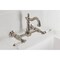 Kingston Brass Two-Handle Wall Mount Bridge Kitchen Faucet, Brushed Nickel KS2448WLL - alternate 5