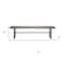 Homeroots Rectangular Indian Mango Woodbrown Tone Finish W Metal Cladding On The Base Dining Bench 376174 - alternate 6