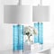 Jonathan Y Cole 27.5" Modern Fused Glass Cylinder LED Table Lamp, Turquoise, 2PK JYL4016A-SET2 - alternate 7