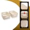 Azar Displays Small Wheat Lined Textured Plastic Storage Tote Bin with Handles, Decorative Organizer Basket, 2PK 556244-WT-2PK - alternate 6