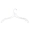 Nahanco 17in Clear Heavy Weight Plastic Bridal Hanger with Reinforced Washer and Shoulder Ridges, 100PK 300WW - alternate 1